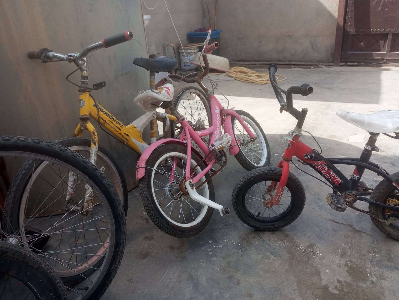 سلام عليكم بايسكلاات للبيع يرادلهن ترتيب 5السعر 35وبي مجال حك الجيه عنوان كركوك ***********شراي اتصل
