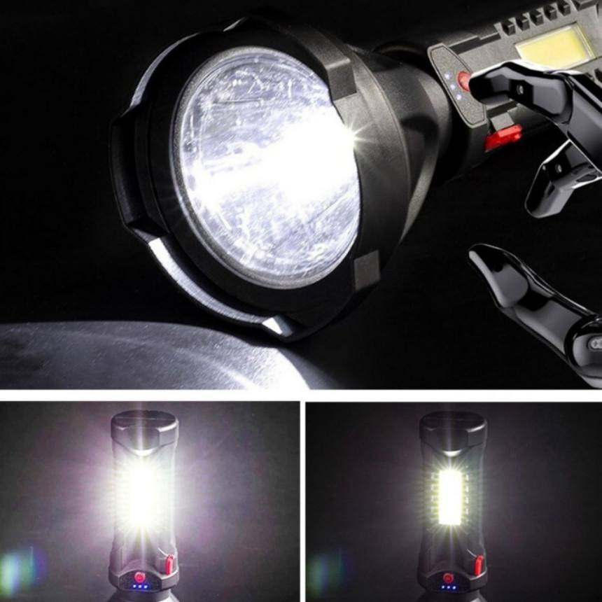 كشاف يدوي قوي يُعرف باسم "The Strong Light Flashlight" ويتميز بالمواصفات التالية: 
تقنية الإضاءة: يستخدم مصابيح LED عالية الكثافة لإضاءة ساطعة.
الوظائف: يحتوي على إضاءة جانبية بالإضافة إلى الكشاف الرئيسي ومؤشر للبطارية.
الشحن: قابل لإعادة الشحن ويحتوي على مخرج USB لاستخدامه كبنك طاقة.
المدى: يوفر إضاءة لمسافات طويلة.

الحجز خاص


**إذا كنت صاحب هذا الإعلان وتريد حذفه لأي سبب، رجاءا أرسل رسالة إلى الدعم الفني**