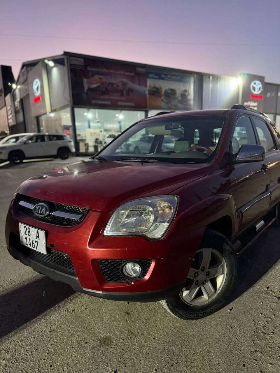 كيه سبورتج ٢٠٠٩
سيارة بيه ٤ قطع 

فور ويل محرك ٢٠٠٠

تبريد شغال سيارة نظيفه 

رقم نجف 

سنوية ٢٠٣٠

منظومة غاز بيه 

*********** 

مكان السيارة نجف 

السعر ٩٢ 

سيارة خليجي
