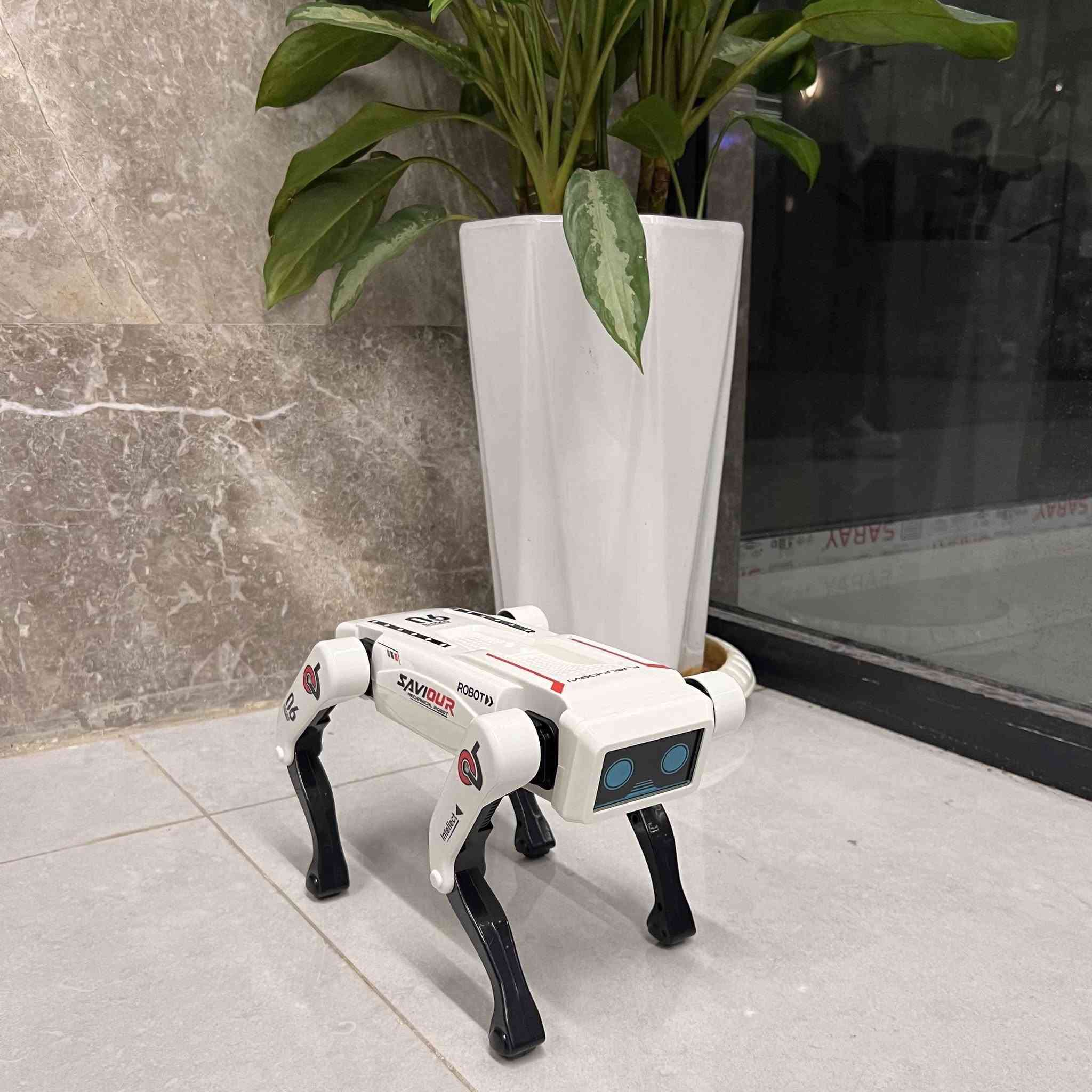 روبوت الكلب الذكي AI ROBOT – تحكم عن بُعد 2.4GHz مع أوامر صوتية

روبوت كلب تفاعلي يعمل بالتحكم عن بُعد بتقنية 2.4GHz، مصمم للحركة واللعب وتنفيذ أوامر متعددة مع إضاءة وموسيقى.

 • يعمل بتحكم عن بُعد بتردد 2.4GHz لسهولة التحكم بالحركات.
 
• يدعم الأوامر الصوتية (Voice Control) والتفاعل المباشر.
 
• مزود بخاصية البرمجة لتنفيذ الحركات حسب تسلسل الأوامر.
 
• حركات متعددة مثل: التقدم للأمام، الالتفاف، الجلوس، النهوض، والانحناء.
 
• يحتوي على موسيقى، رقصات ديناميكية، وإضاءة جذابة.
 
• يدعم وضع الدورية التلقائية (Auto Patrol) ووضع الاستعراض (Stunt).

 • ريموت كنترول 2.4GHz
 • تحكم صوتي
 • الفئة العمرية: 8 سنوات فأكثر
 • الروبوت: بطارية ليثيوم قابلة لإعادة الشحن 3.7V 
 • الريموت: 2 × بطارية AA 1.5V

الملحقات:
 • جهاز تحكم عن بُعد
 • بطارية ليثيوم قابلة لإعادة الشحن 3.7V
 • كابل شحن Singapore


**إذا كنت صاحب هذا الإعلان وتريد حذفه لأي سبب، رجاءا أرسل رسالة إلى الدعم الفني**