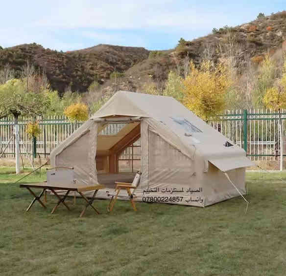 🏕️ خيمة نفخ  فاخرة للتخييم
استمتع بتجربة تخييم مريحة وآمنة مع الخيمة النفخ المصممة لتجمع بين القوة والرفاهية ✨

تتميز الخيمة بتصميم بانورامي في السقف يمنحك رؤية خلابة للسماء والنجوم ليلاً 🌌، وتحتوي على فتحة مخصصة للمدفأة الخشبية لتوفير التدفئة في الأجواء الباردة 🔥.

✅ مقاومة للمطر بنسبة 100٪ بفضل خامة القماش Oxford عالي الجودة المقاوم للماء والرطوبة.

✅ تحتوي على 6 شبابيك واسعة، وكل شباك مزود بـ شبك ناموسية للحماية والتهوية الممتازة.

✅ مزودة بـ بابين كبيرين، وكل باب يحتوي على ناموسية مستقلة تمنع دخول الحشرات وتسمح بمرور الهواء.

✅ تصميم نفخ سريع وسهل التركيب خلال دقائق فقط، دون الحاجة لأعمدة معدنية.

✅ مناسبة لجميع الفصول — عازلة للحرارة صيفاً وتحافظ على الدفء شتاءً.

خيمة تجمع بين العملية، الفخامة، والحماية الكاملة من تقلبات الطقس 🌧️🔥

القياسات : 

طول ( 320 ) سنتم 
عرض ( 210 ) سنتم 
ارتفاع ( 210 ) سنتم 

واتساب: ***********
يتوفر توصيل
