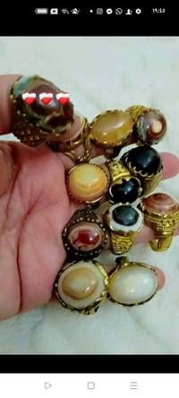 خواتم نحاس • احجار طبيعية • اصلي