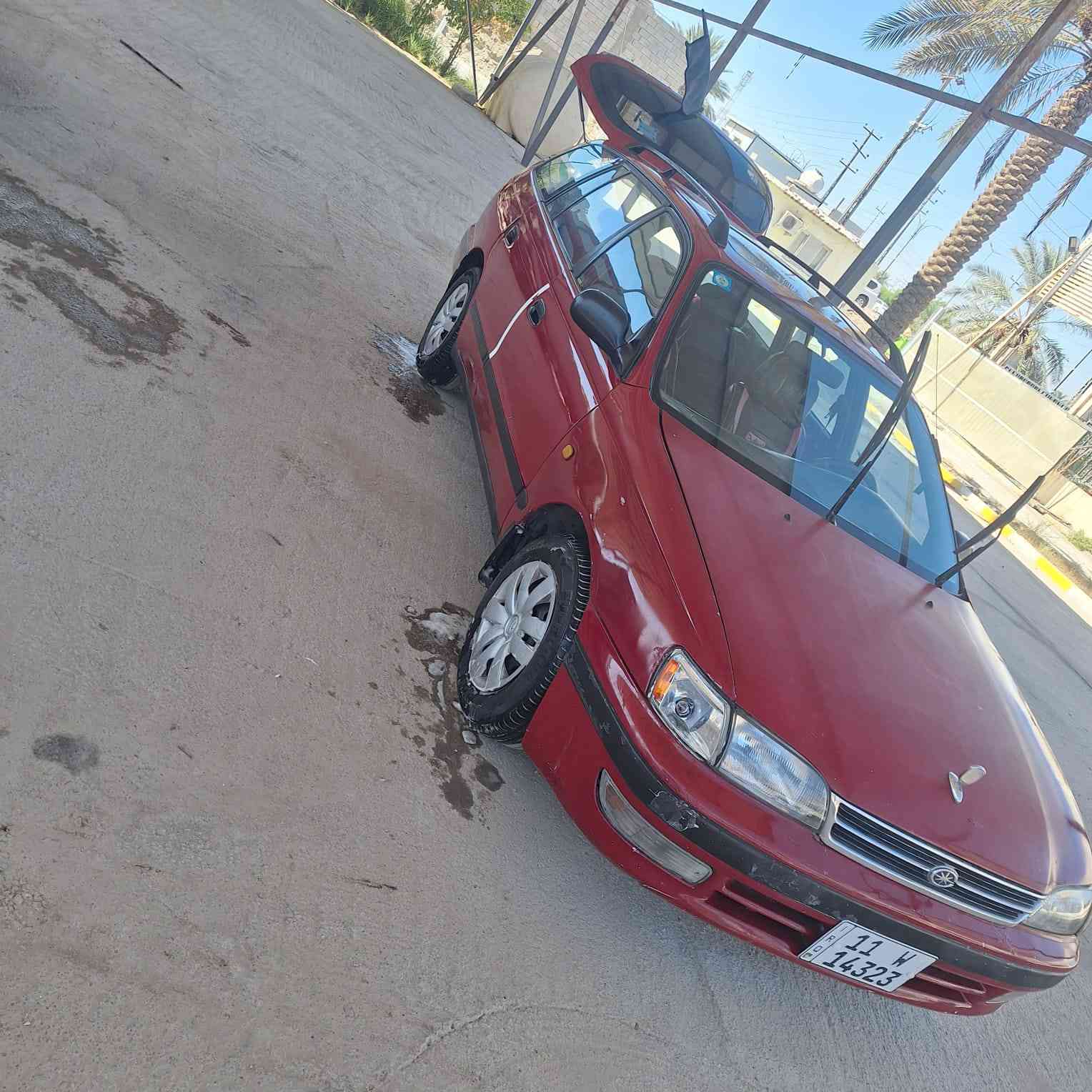 كرونه كارينا ستيشن ايسر ابلاد مكينه بالجيس توني شاده حداديه خير من الله مديل ٩٣ السعر ٥٨ بيه ومجال مكان السياره نجف الاتصال ع ***********
