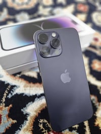 ايفون 14 برو ماكس  ذاكرة 256 البطاريه 87   نسخة الشريحة الالكترونية  ا...