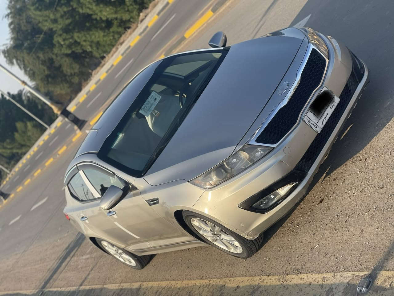 اوبتما 2013 وارد امريكي حادثه باب خلفي 
وهنا صاير بيهه رشات صبغ 

محرك 2400 مكفول لا تنقيص ولا بخار 

رقم كربلاء سنويه جديده تحويل مباشر 
تدفئه+ تبريد 

تخم تاير جديد 

كهربائيات كلهه شغاله 
منضومه زنون 

السعر 102 

مكان السياره الكوت 

***********
