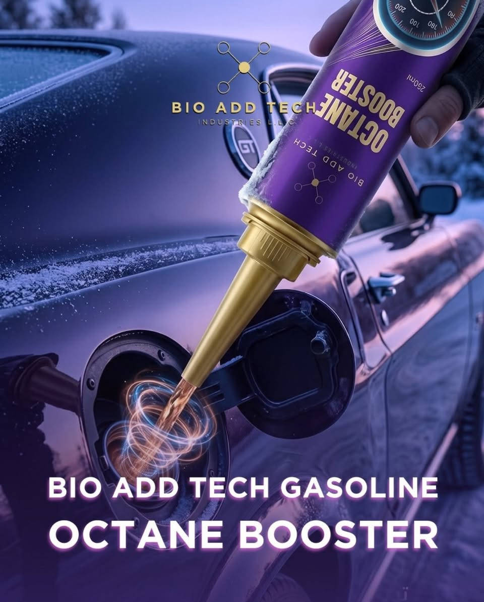 📢البيع جملة فقط 
أقوى الإضافات من  BIO-ADD-TECH
1-مُعزز الأوكتان للبنزين من BIOADD-TECH 
هو أحد أفضل الإضافات المتوفرة، حيث يرفع رقم الأوكتان للبنزين بمقدار يصل إلى 5 نقاط.
تكفي زجاجة سعة ٢٥٠ مل لخزان سعة ٥٠-٦٠ لترًا.

2-فلاش تنظيف المحرك
ENGINE FLUSH CLEANER

ENGINE FLUSH CLEANER ADDITIVE, A CHEMICAL PRODUCT THAT IS PROVEN TO CLEAN ENGINES FROM VARIOUS TYPES OF 
OIL-SOLUBLE AND

3-منظف البخاخات 
INJECTOR CLEANER

OPTIMIZES DIESEL ENGINES FOR GREATER
 FUEL EFFICIENCY, IMPROVES ENGINE PERFORMANCE, AND REDUCES EMISSIONS.

للحجر والاستفسار 
***********
وتساب 
بيع جمله فقط

