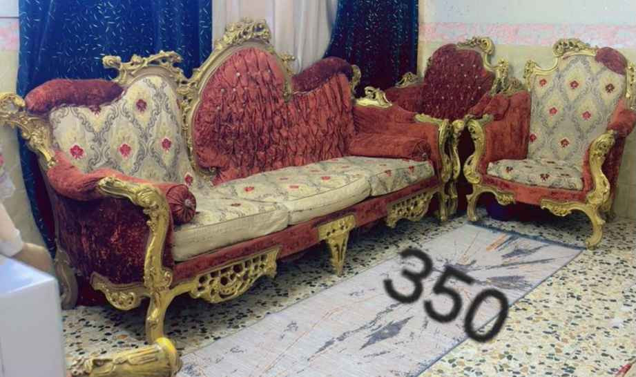 تخم ملكي مصري زان  ست قطع عشرةمقاعد مستخدم تكمة ثكيل مبي،اي كسر350بغداد‎0771 799 6886بالشعب بغداد, العراق
