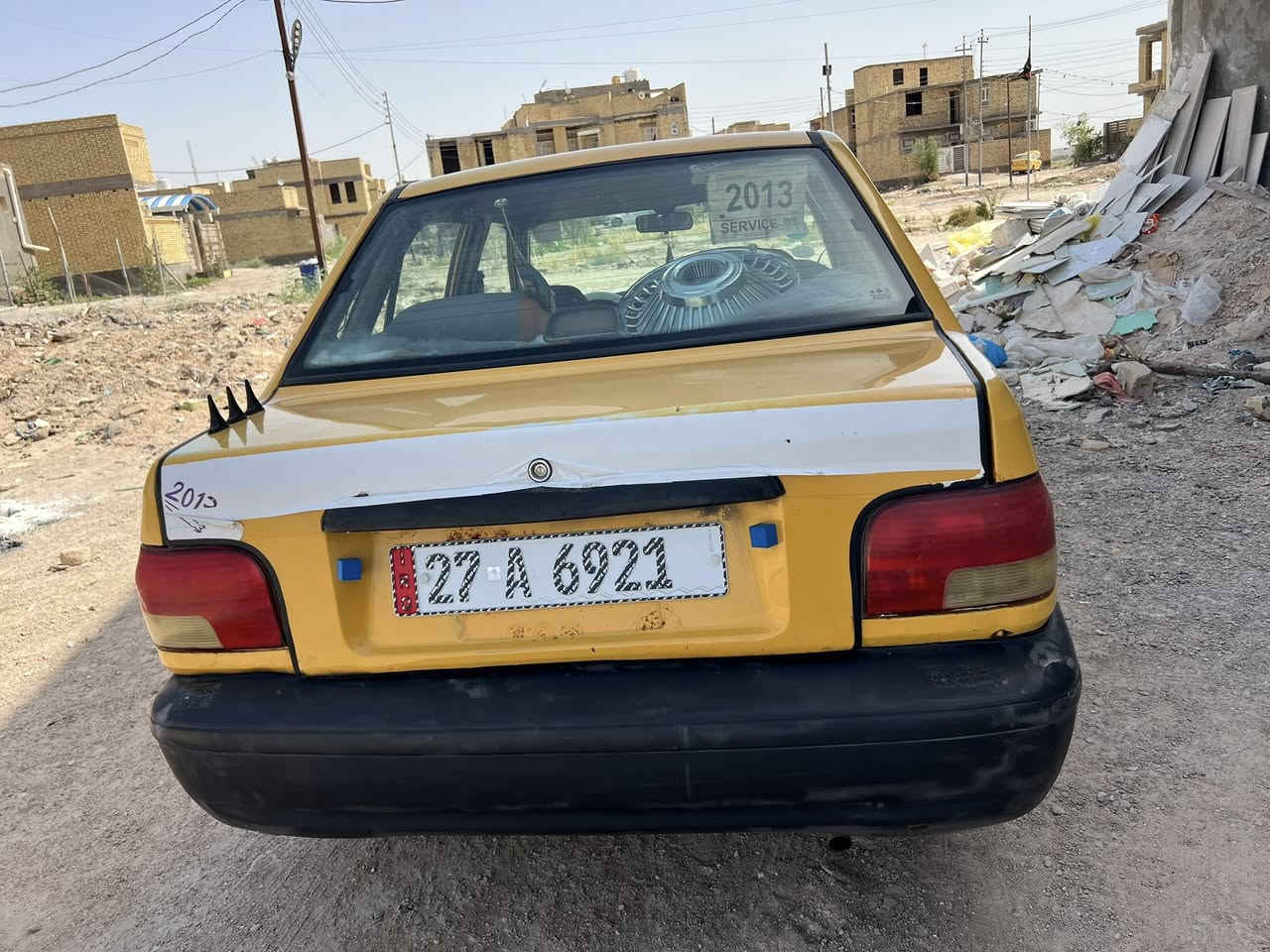 السلام عليكم
سايبا للبيع موديل٢٠١٣ كير مكينه جاهزات تبريد عوزه بس غاز تخم تاير جديد كهربائيات شغاله جاهزه السياره سعرها٣٠وبيه مجال لاستفسار ***********
