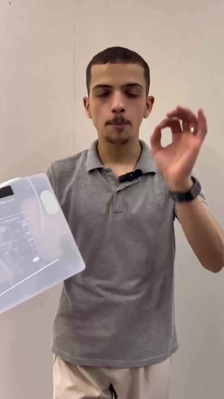 ️ميزان ذكي أنيق يقيس الوزن والدهون والسوائل بكل دقة!
السعر 15 الف والتوصيل مجاني لباب بيتك

يتصل بالتطبيق لتتبع جسمك مع مرور الوقت 📲

يدعم أكثر من مستخدم، شاشة رقمية مضيئة وزجاج آمن 🌟

أوزان من 0.2 لـ180 كغ، وحدة قياس قابلة للتغيير ⚡
تابع صحتك بسهولة ومرح! 💪🎉
#ميزان #قياس #رياضة #صحة#لياقة


**إذا كنت صاحب هذا الإعلان وتريد حذفه لأي سبب، رجاءا أرسل رسالة إلى الدعم الفني**