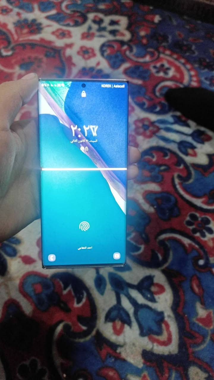 موبايل نوت 20 الترا نضيف ذاكره 128 رام 12 نسخه امريكيه عربي كامل بي خط بل شاشه يلمس طبيعي مابي شي تفاصيل الاتصال علئ رقم ***********
