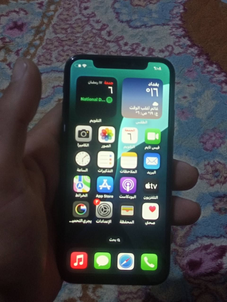 #مستخدم ايفون اكس اس 🔥115 الف فقط
اذكره 64 بطاريه 100🔋
مبدل فقط بطاريه  كله شغال مابي ايي خلل 
السعر 115 الف فقط 🔥🔥🔥
#بابل #محاويل التواصل خاص او الاتصال/***********
