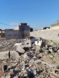 قطعه للبيع مساحه 110 واجهه 6ونص نزال 16ونص  العنوان جامع طه شارع الجام...