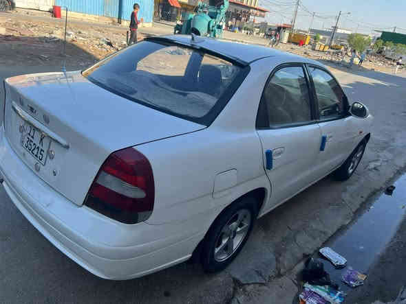 السلام عليكم دايو نوبرا 2 موديل 2001 محرك وكير خير من الله اوتوماتيك كهربائيات كله شغاله تبريد ثلج صدر كلش نظيف تخم تايرات غرفه كلش حلوه سنتر لك وبأسمي رقم انكليزي مكان السياره بغداد مصبوغه حزام جماليه  السعر 37 ورقه للأتصال ***********
