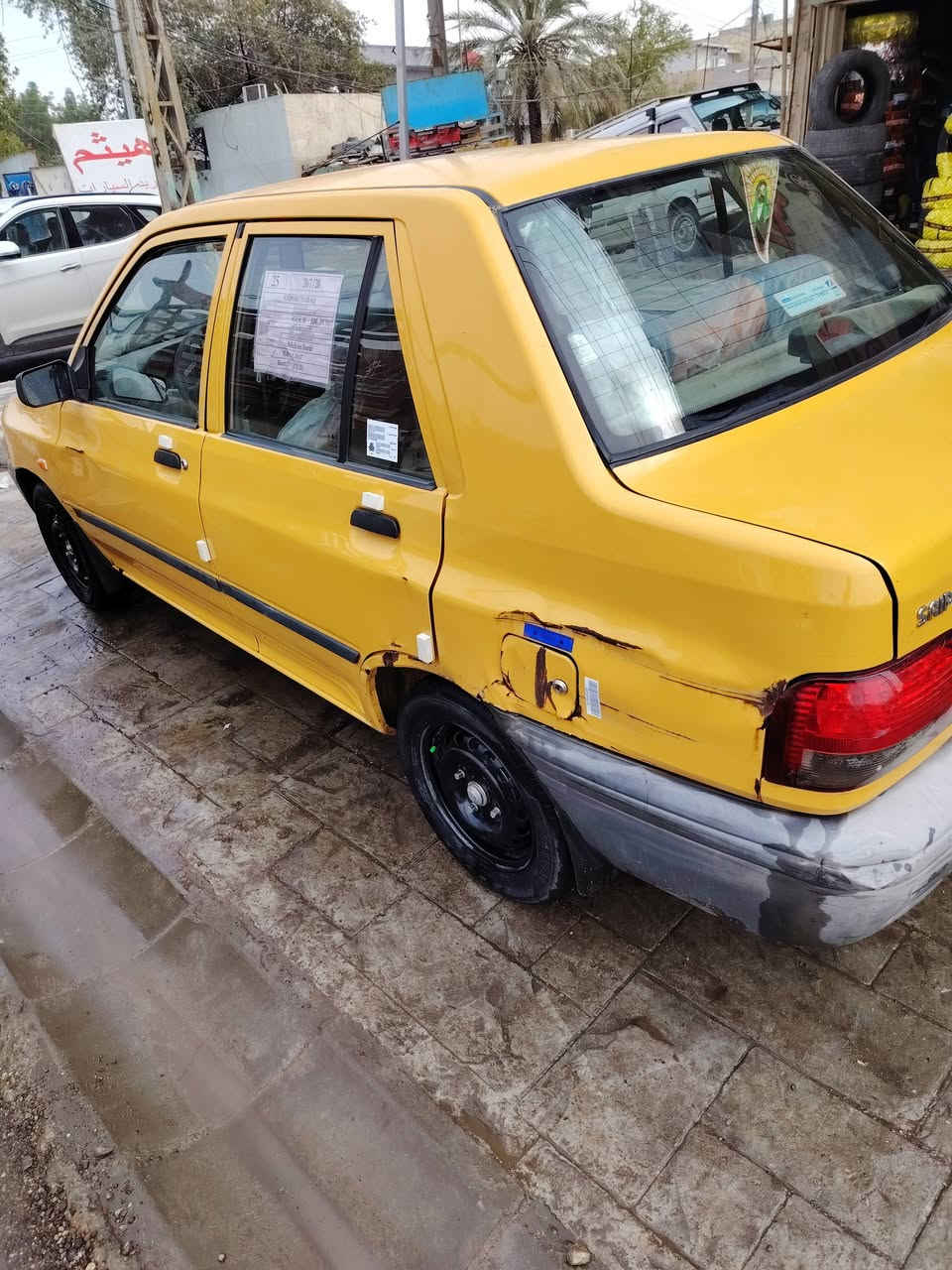 سلام عليكم سايبا موديل 2015البيع سياره لا صبغ ولا تبديل بلاديه مال شركه العامه معده ضربه يم قبق البانزين وبعدهي مامصلحه العنوان بغداد الشعب *********** سعر 35 هيه مصفره غرامات سنويه صاقطه عله المشتري  من سنه 2021
