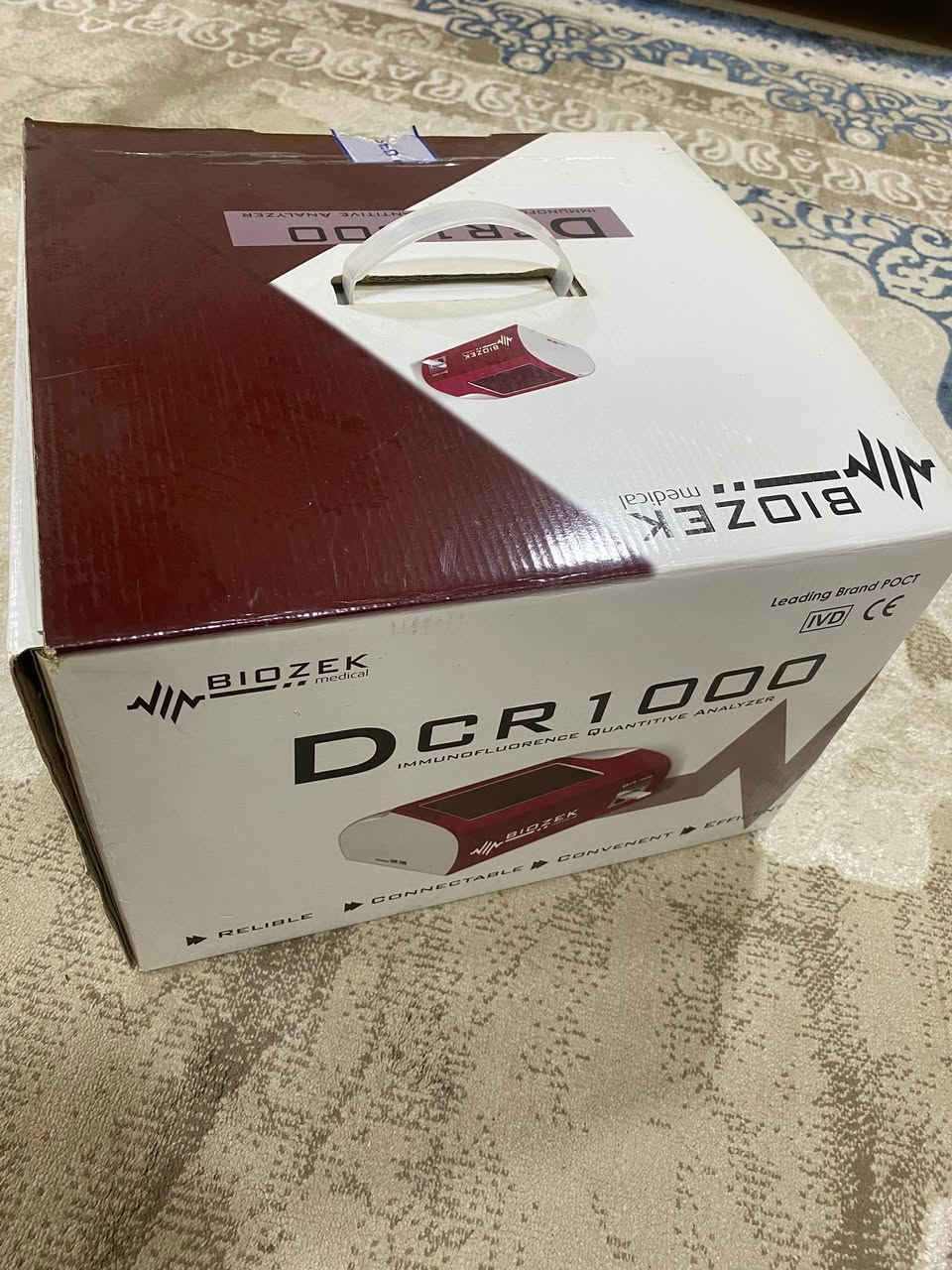 للبيع جهاز BIOZEK DCR1000 الأصلي
جهاز فحوصات مختبرية (Immunofluorescence Analyzer)
حالة ممتازة جداً، نظيف ومكفول بالفحص، مع الكارتون والملحقات الأصلية كاملة.

✅ شاشة لمس
✅ ملحقات كاملة
✅ جاهز للعمل مباشرة
✅ مناسب للمختبرات والمراكز الطبية

الجهاز كلش نضيف وقليل مستخدم وسعره مناسب مقارنةً بنظافته وحالته.

للاستفسار والمفاوضة على الخاص أو الاتصال.***********
مكان كركوك قيم جهاز واخذ لين ماعرف اسعاره بوكته اشتريته ب10اوراق
