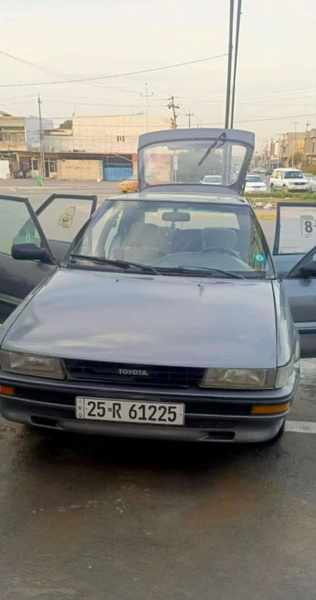 كورلا موديل ٩٠ رقم جديد جديد
سنويه جديده
سياره بلادي يسره
*********** 
جاهزه مامحتاجه اي مصرف
كير محرك بالشرط
السعر ٣٥ وبي مجال
مكان السياره كركوك
مامتواجد ع الفيس كركوك, العراق
