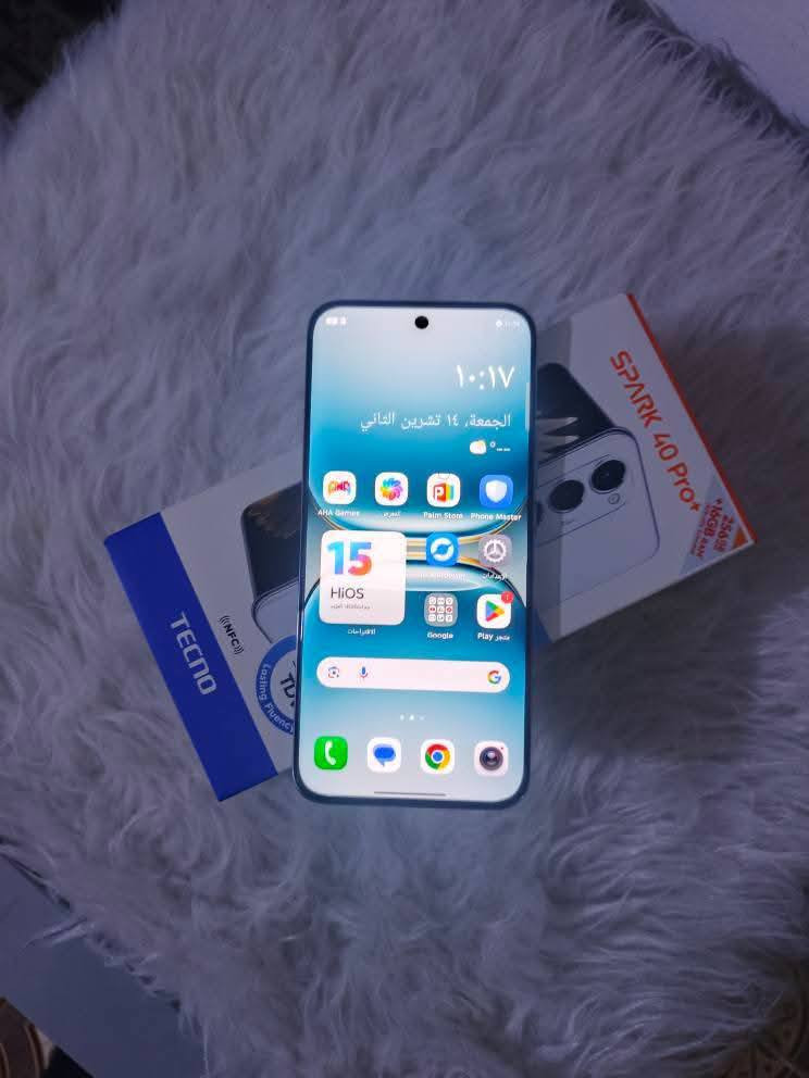 تكنو سبارك 40 برو بلس 
شاشة منحية 
ذاكرته 256 عشوائيه 16
بطاريه 5200
بصمه بشاشه
شاشه 144 هرتز
جهاز نحيف كلش

للمراوس حسب القناعه


**إذا كنت صاحب هذا الإعلان وتريد حذفه لأي سبب، رجاءا أرسل رسالة إلى الدعم الفني**