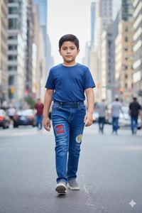 بنطرون ولادي كابوي • مقاس 24/28 • لون أزرق