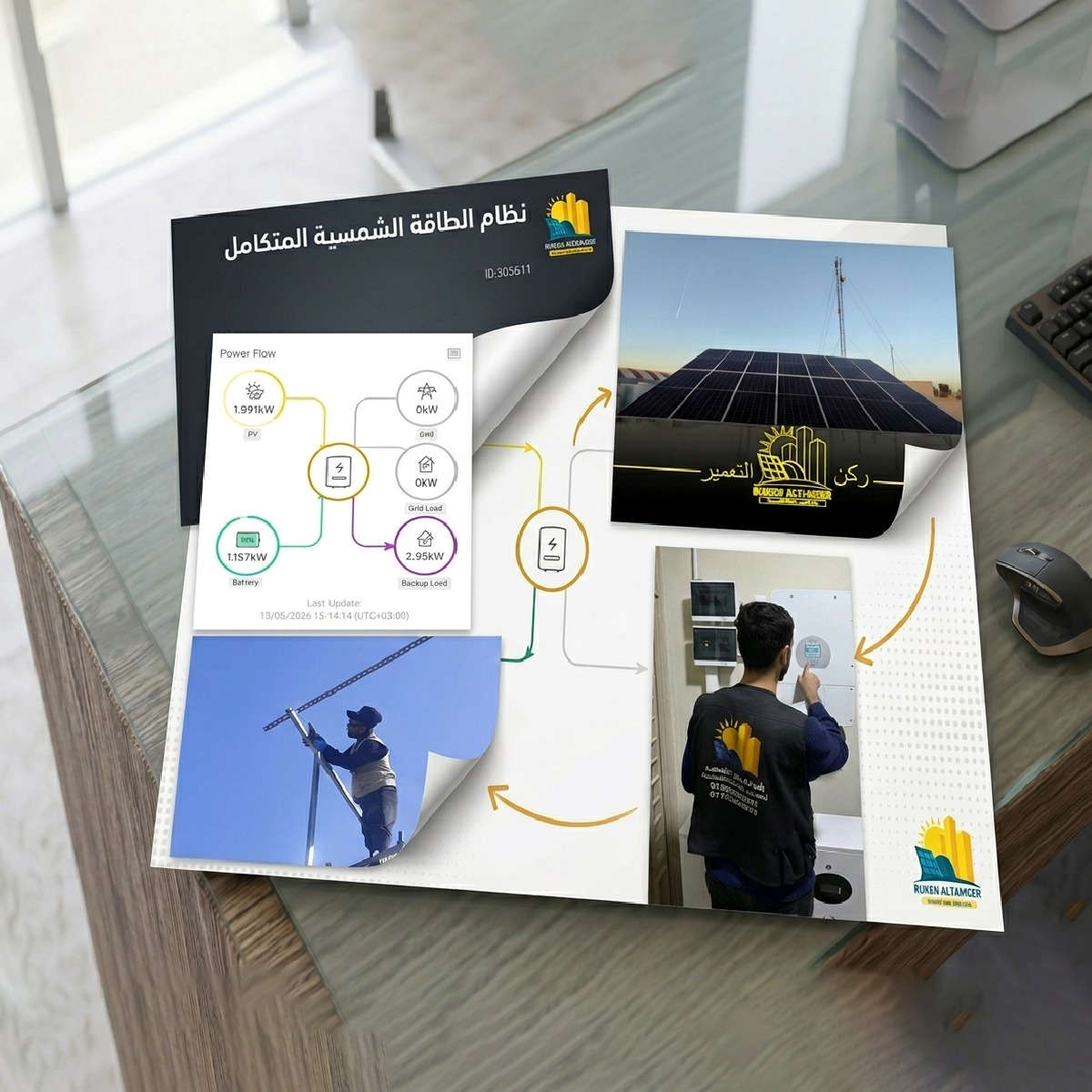 كفاءة الأداء ودقة التنفيذ.. 48 كيلوواط في خدمة أهلنا في الفلوجة.

أتمت كوادرنا بنجاح مشروع نصب وتجهيز 8 منظومات طاقة شمسية بقدرة إجمالية تصل إلى 48kW.

ولأننا نسعى دائماً لتسهيل خدماتنا، نعلن في شركة ركن التعمير عن فتح باب البيع والتنصيب بآليتين:
1️⃣ نقداً: مع عروض خاصة وضمانات طويلة الأمد.
2️⃣ بالتقسيط المريح: بالتعاون مع المصارف عبر بطاقات الماستر كارد لتخفيف العبء عن كاهلكم.

نحن لا ننصب منظومات فحسب، بل نقدم حلولاً مالية وهندسية ذكية تناسب الجميع. 🛠️⚡

للاستفسار الاتصال على الارقام التالية:
        قسم المبيعات: 
                              ***********
                              ***********  
        قسم الصيانة:        
                             ***********
                             ***********
📍 العنوان :
 1️⃣ الموصل / حي الشفاء / تقاطع مستشفى الجمهوري
 2️⃣ الموصل / تقاطع الجسر الرابع / عمارة الياقوت والمرجان
