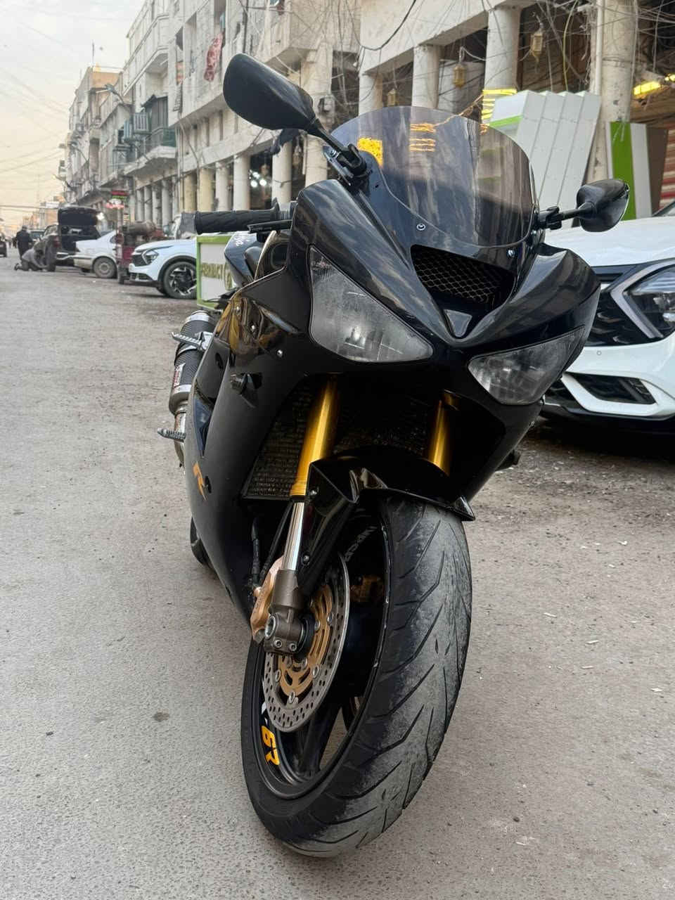 السلام عليكم 
دراجة كاوسكي 2004/636 كفاله عامة نضافه الكفرات 80/100 دراجةضفيره مكينه كفر كله كفاله دراجة كلها بلاديه الشراي يتصل على الرقم *********** السعر 36
