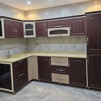 كاونتر MDF تركي • سنك مرمر ١٫٥م • ٢م٩٠