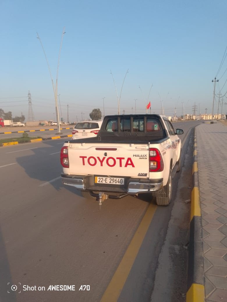 سلام عليكم  هايلوكس فحل  موديل 2023 رقم اربيل الجديد سياره بيها هاي شويه صبغ موضحه بل صوره وبيها بارد على كد ٤ اصابع فقط بأسمي مكاني العزيزيه ماشيه 100 
سياره مستلمها زيرو على ايدي 
وبل عافيه على ياخذها 
سعرها 275$ وبيها مجال قليل للشراي يتصل على رقم 

***********
