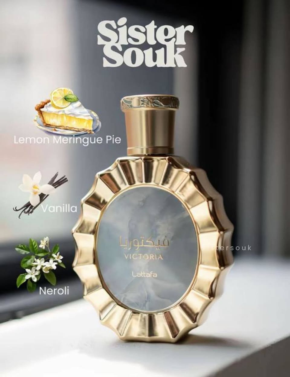 جمال العطر  مينوصف👸🏼☀️
فكتوريا من لطافة 🍰 🩵

عطر صيفي زهري كيك فواكه ثابت يوم كامل 🩷
بديل عطر دولتشي اند كابانا ديفوشن 🤎

النفحة العليا: فطيرة الليمون بالميرينغ - لمسةٌ حلوةٌ وحمضية

النفحة الوسطى: زهر النيرولي - قلبٌ زهريٌّ رقيق

النفحة الأساسية: فانيليا - لمسةٌ نهائيةٌ غنيةٌ ومخملية⁩
___________________
متوفر لدينا خدمة توصيل لجميع المحافظات
للحجز والاستفسار يرجى الاتصال او مراسلتنا عبر الواتساب عن طريق الرقم
***********
أو عن طريق الرابط التالي 
https://wa.me/message/J5VDN4SJX4IXC1
او عن طريق الانستقرام 👇👇
https://instagram.com/cosmatic_lamasat1?igshid=MzRlODBiNWFlZA==
