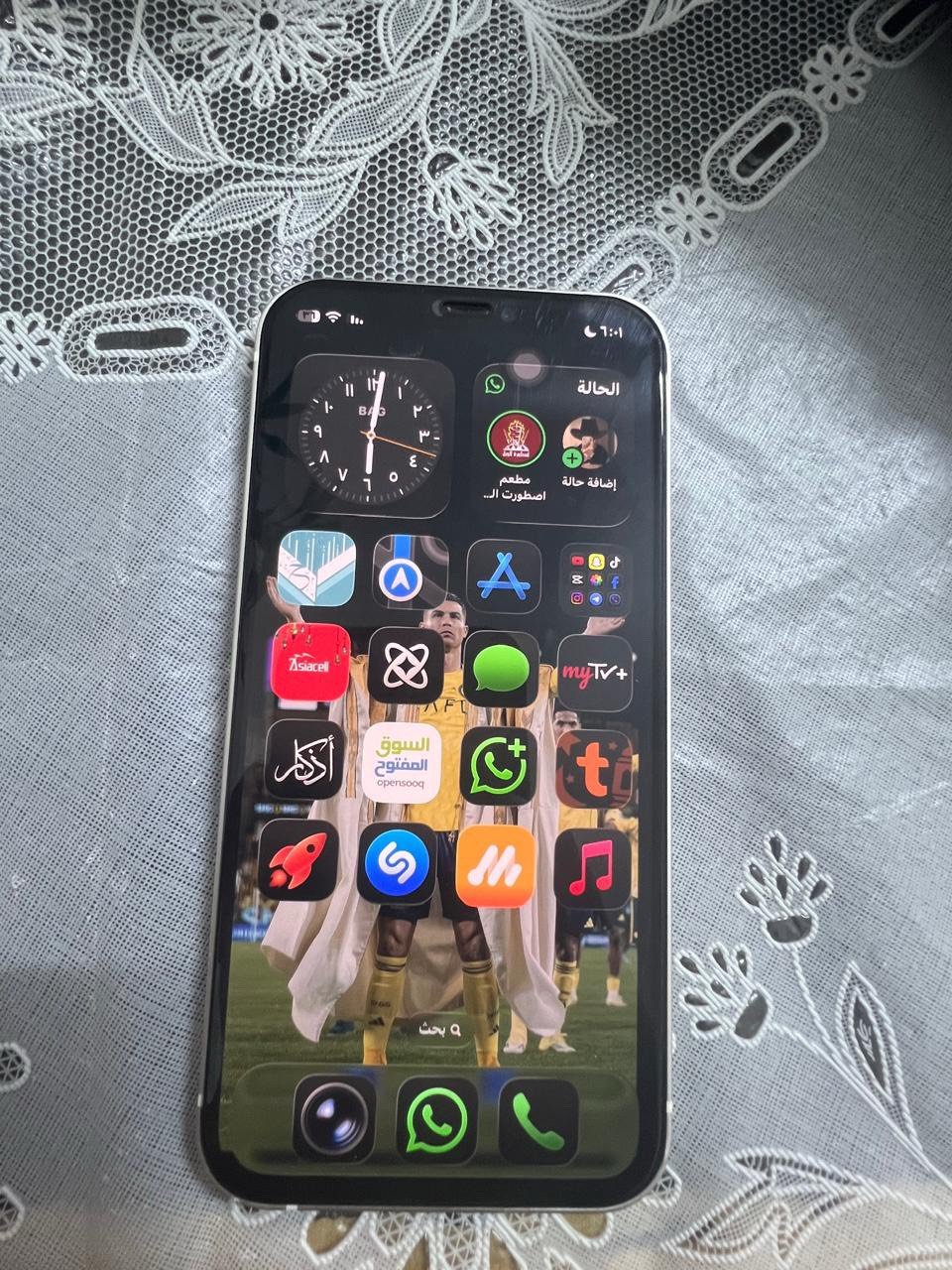 اربيل حي العدالا /////// ايفون ١٢ عادي ما امبدل غير شاشا او بطاريه شاشا ٣ اختيار اصلي كامره من حدثت صارت موثق من شركه بطاريه اصليه 