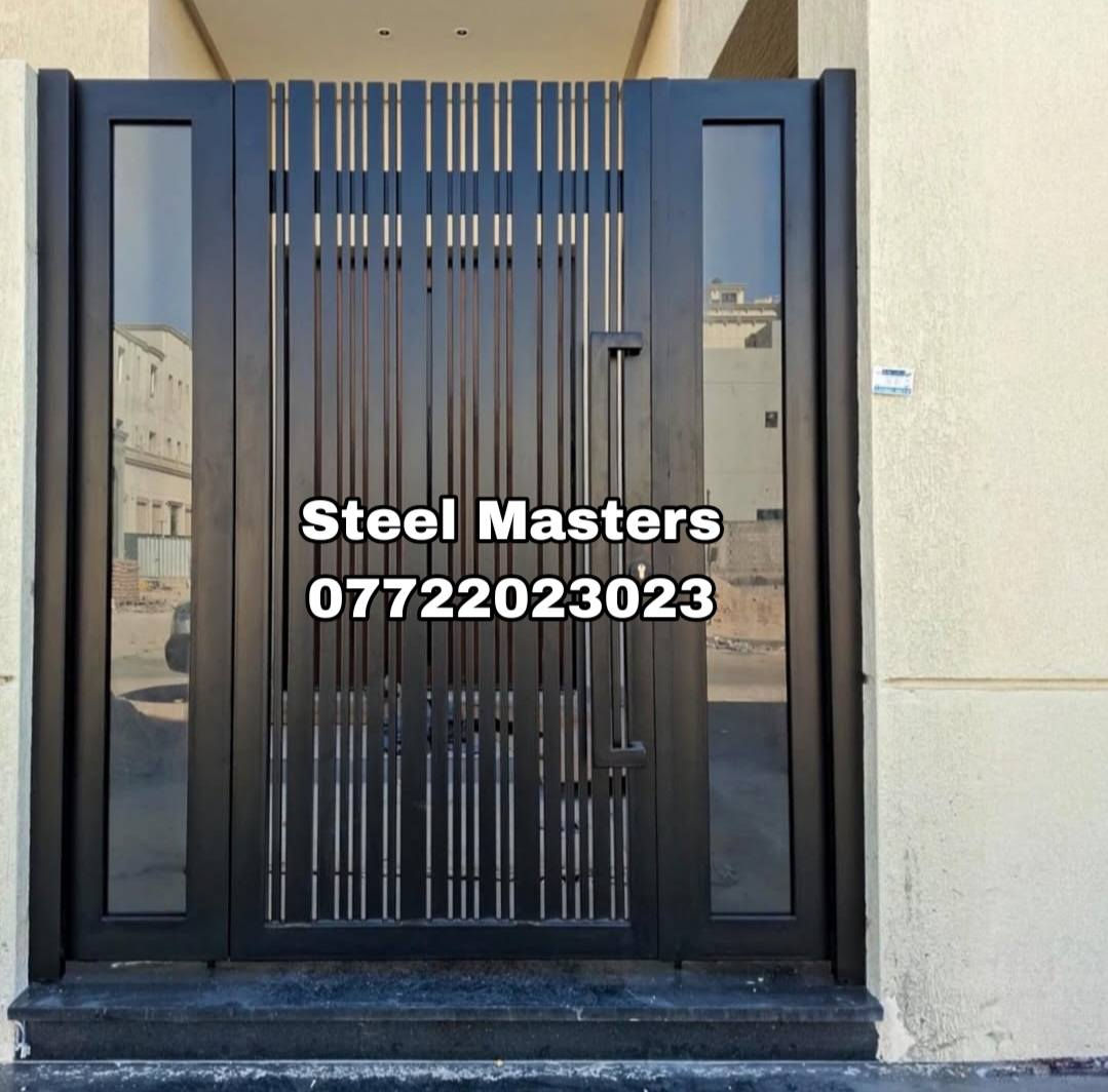 🛑نقدا & بالتقسيط 
ورشة Steel Masters   لأعمال الحدادة 

تنفيذ باب حوش مودرن حديد (شرائح طولية + زجاج جانبى)

✅️ تصميم طولي يعطي فخامة وخصوصية 
✅️ زجاج جانبى يرفع شكل الواجهة ويعطى إضاءة 
✅️ دهان بودر حرارى مقاوم للصدأ والتقشير 
✅️ قفل ومقبض مودرن + تركيب نظيف وتشطيب مرتب 
✅️ تفصيل على المقاس حسب فتحة الموقع

📐 تصميم عملي  _ متين وامن متناسق مع الواجهات الحديثة  _ ستايل فخم وبسيط 

تنفيذ فعلي من ورشة #steel_masters

📍 للتواصل والاستفسار:
+964 ***********
العراق_بغداد
