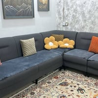 ديوان 9 مقاعد للبيع مستعمل قليل جدا نظيف مع تخم طبلات بغداد المشتل الس...