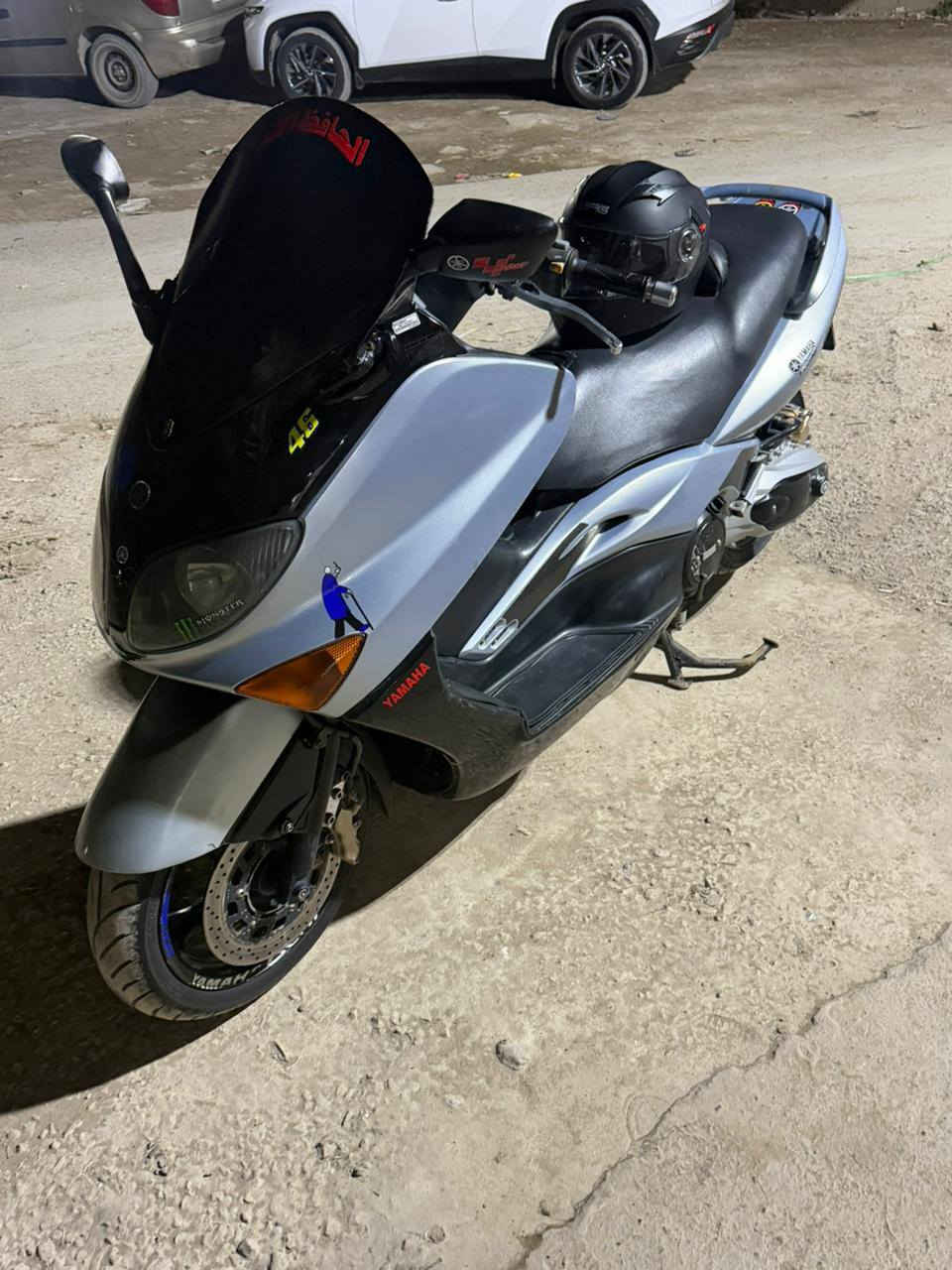 سلام عليكم تيماكس 500 2007 محرك مكفول 
الدراجه جديده كهربائيات شغاله 
السعر 15 وبيها مجال قليل العنوان 
بغداد الدوره ابودشير ***********
