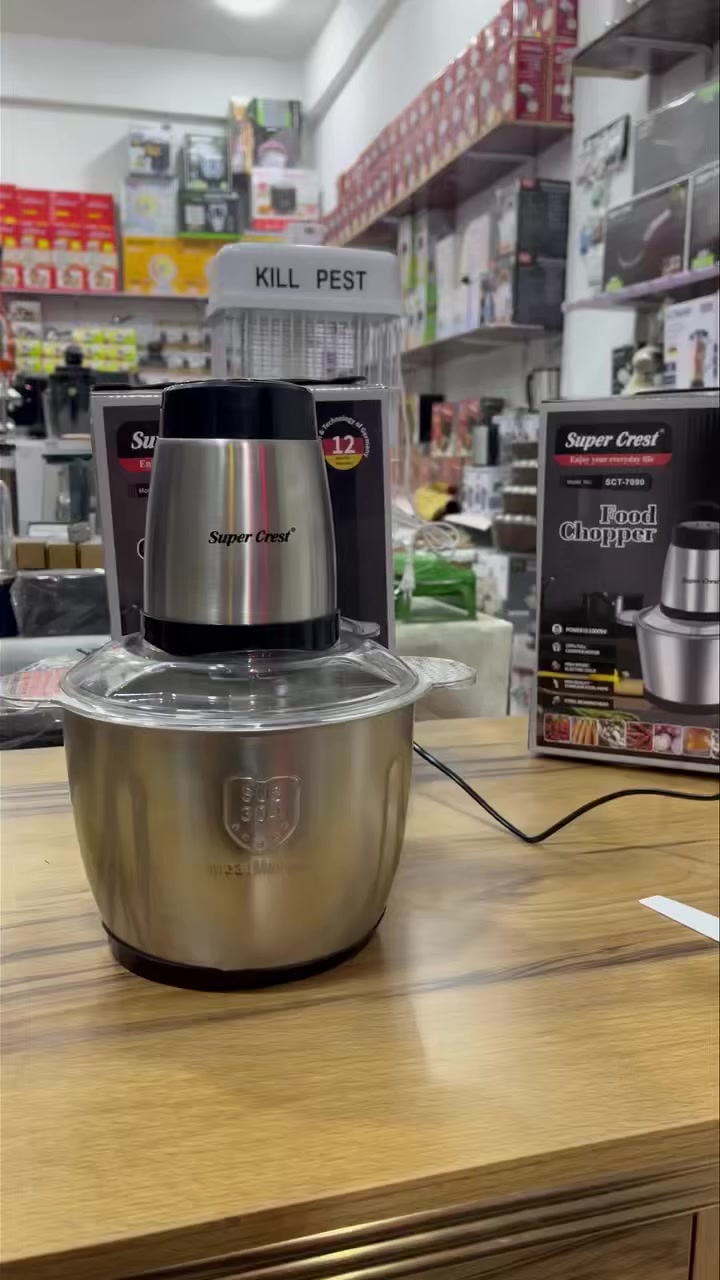 توفر لدى هوم كيتشن 
محضرة طعام الألمانية من شركة سوبر كرست

👈حوض من الستانلس ستيل المقاوم للصدأ 
    معدن 304 
👈سعة 3.5 لتر 
👈سجينة 4 شفرات حادة 
👈محرك بقوة 1000 W
👈قاعدة ربل للثباتية 
👈السعر 20 الف مع التوصيل لجميع المحافظات
 👈 عنوان المحل : بغداد البلديات شارع ٣٠ un
👈 واتساب ***********
👈 توجد لدينا صفحة أخرى في كربلاء بأسم هوم زون
