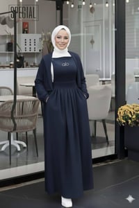 فستان شاموا • طقم قطعتين • تطريز alo