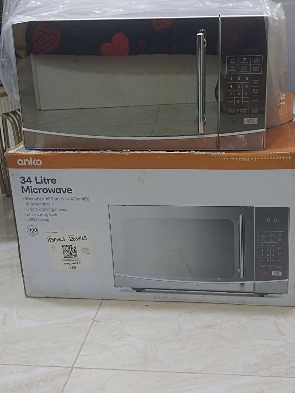 مايكرويف حجم 34لتر ماركة انكو 
سعر ١٣٠ الف


**إذا كنت صاحب هذا الإعلان وتريد حذفه لأي سبب، رجاءا أرسل رسالة إلى الدعم الفني**