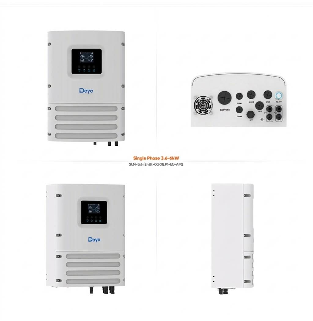 يعلن مكتب المهندس لحلول الطاقة عن توفر الوجبة الأولى من انفيرترات  
🔋⚡ نوع  Deye – 6KW  OFF-GRID 
(الجيل الثاني)

📊 مواصفات ومميزات:
✔️ القدرة: 6KW لكل جهاز  
✔️ نظام Off-Grid d  
✔️ جهد البطارية: 48V  
✔️ شحن عالي يصل إلى 135A  
✔️ يدعم بطاريات Lithium & Lead Acid  

🌧️ جديد الجيل الثاني:
✔️ حماية IP65  
✔️ مقاوم للغبار والأمطار  
✔️ مناسب للتركيب الخارجي بدون قلق  

⚡ ميزات متقدمة:
🔸 إمكانية الربط على التوازي  
🔸 تشغيل 3 أجهزة = نظام 3 فاز (3 Phase)  
🔸 أو سنكل فيز بقدرة أعلى  
🔸 يعمل على الألواح + البطاريات + الكهرباء الوطنية  

🔥 مناسب للمنازل، الشركات، المحلات والمشاريع

🚚 الوجبة الأولى متوفرة الآن  
وقريباً وصول الوجبة الثانية

📞 للحجز والاستفسار:  
***********  
***********  

💡 *مكتب المهندس – طاقة نظيفة و
