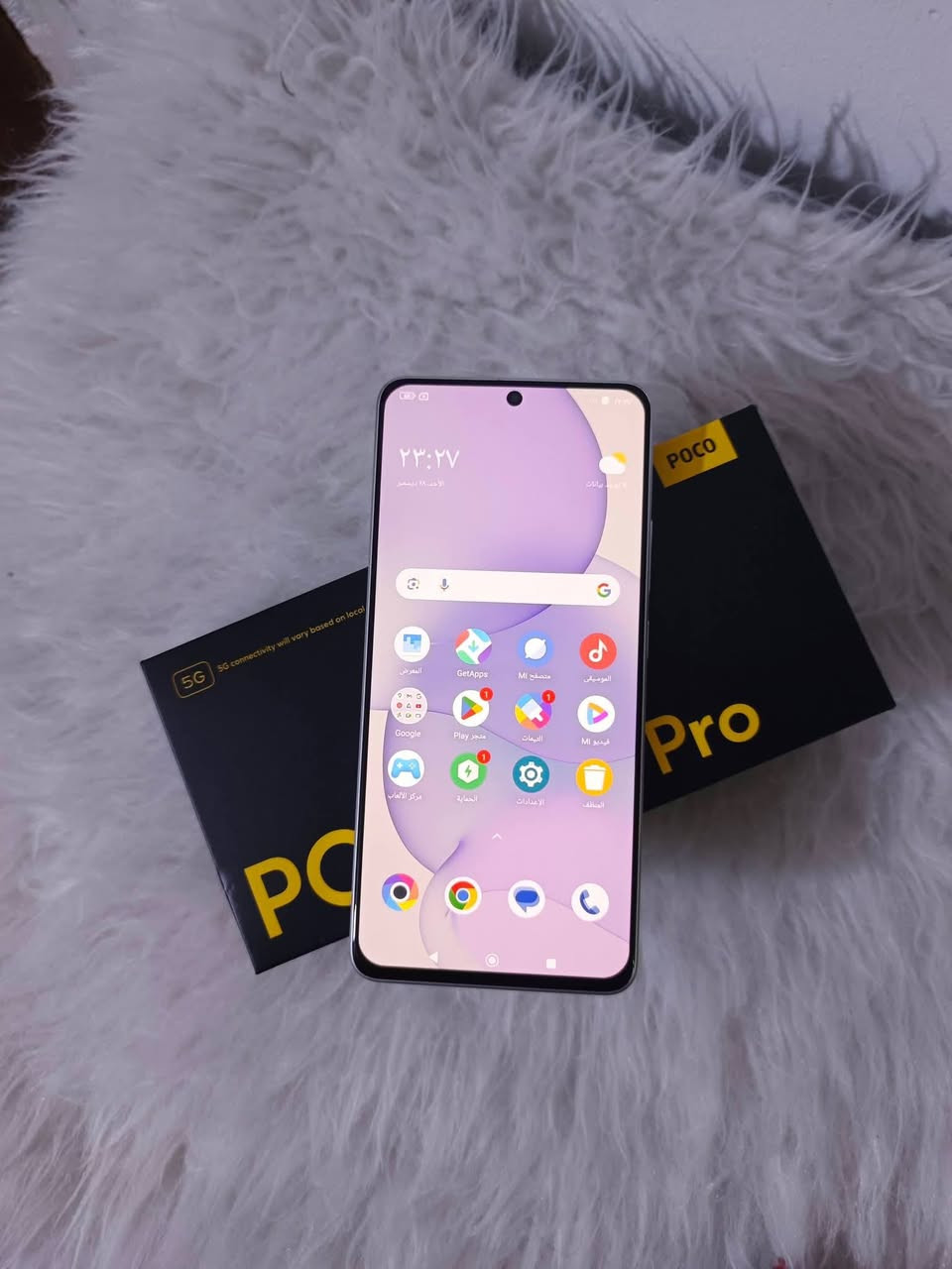 بوكو X6 برو 5G
التلفون بعده جديد 
غراضه كامله 

الكاميرا: خلفية ثلاثية 2+8+64 م.ب  تدعم المثبت البصري / الكاميرا امامية 16 م.ب 
الشاشة :6.67 بوصة بدقة 1220×2712
نوع أموليد.. 
معدل تحديث شاشة 120 هرتز
الصوت ستريو
المعالج: ثماني النواة Dimensity 8300 Ultra تكنولوجيا 4 نانو  
 بوبجي 90 فريم
البطارية :5000 مللي امبير 
يدعم الشحن السريع بسرعة 67

سعر 325 رقمي ***********
