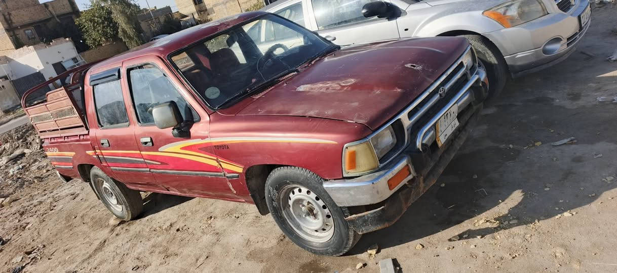 السلام عليكم بيكب تيوتا مديل 92 اصولي جاهزه كير ومكينه جدد حداديه 60/100 السياره مال جناي السعر 37 وبيه مجال

