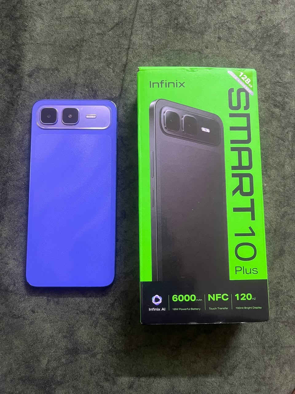 السلام عليكم 
للبيع جهاز Infinix Smart 10 Plus
📱 المواصفات:
• ذاكرة 128 GB
• بطارية 6000 mAh
• شاشة 120Hz
• شحن سريع 33 واط
• مدعوم بالذكاء الاصطناعي
• سماعات ستيريو (أعلى وأسفل الجهاز)
• يشغل جميع الألعاب والبرامج بسلاسة

📦 الجهاز مع كامل ملحقاته:
• الكرتون موجود
• الشاحن غير مستعمل

✅ مدة الاستخدام: شهر واحد فقط
✅ النظافة: 98%

💰 السعر: 120 ألف

📩 للتواصل: خاص


**إذا كنت صاحب هذا الإعلان وتريد حذفه لأي سبب، رجاءا أرسل رسالة إلى الدعم الفني**