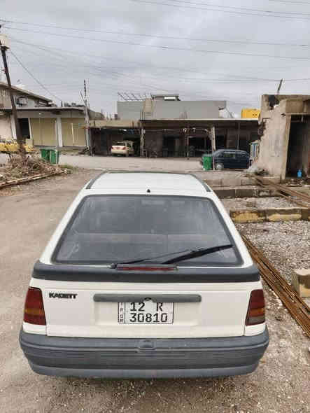 كاديت للبيع موديل ٩١
رقم جديد سنويه جديد 
كاربون مسجل 
سيارة صبغ عام 
تويار جديدة
المحرك بي صرف 
الكير شرط 
كهربائيت كلها شغاله
عنوان /دهوك /فايدة 
السعر ٢٧ مجال بسيط
*********** تلعفر
