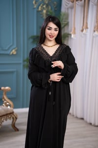 دشداشة نسائي • خامة زبدة • فري سايز