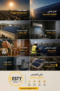 استعد لمستقبل الطاقة النظيفة مع Zesty للطاقة الشمسية للاستفسار والطلبا...