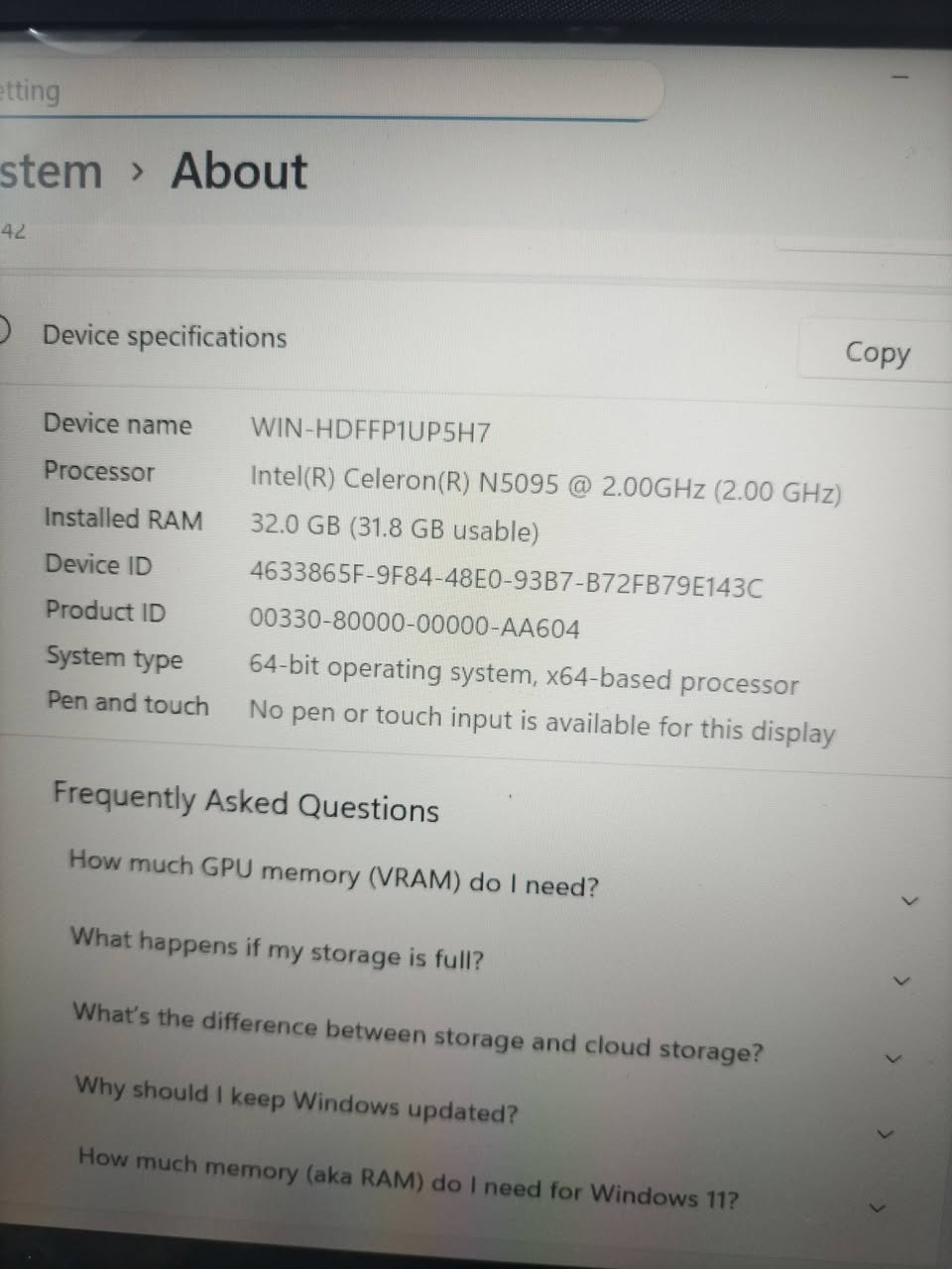 بسم الله ارحمن الرحيم
سلام عليكم 
لابتوب جديد و كامل ملحقات 
ذاكرة 2 تيرا بايت
رام 32 جيجا بايت
لابتوب سريع و بصمة و ويندوز11 برو
سعر عالخاص


**إذا كنت صاحب هذا الإعلان وتريد حذفه لأي سبب، رجاءا أرسل رسالة إلى الدعم الفني**