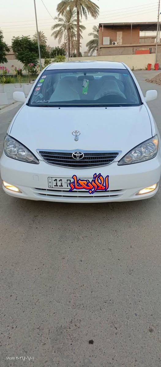 كامري خليجي موديل 2003  السياره مصبوغه عام الجماليه فقط  مكفوله من ظربه  كير محرك مكفولات تخم تاير جديد تدفئة تبريد شغال خير من الله  رقم بغداد دولي باسمي  السعر   85. وبيها مجال العنوان صلاح الدين الضلوعيه  ***********
