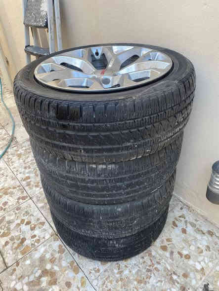 السلام عليكم طخم ويل كب جمسي او تاهو يرهم حجم ٢٢وياه ثلاث تايرات نص عمر الاتصال ***********مكانهن بغداد
