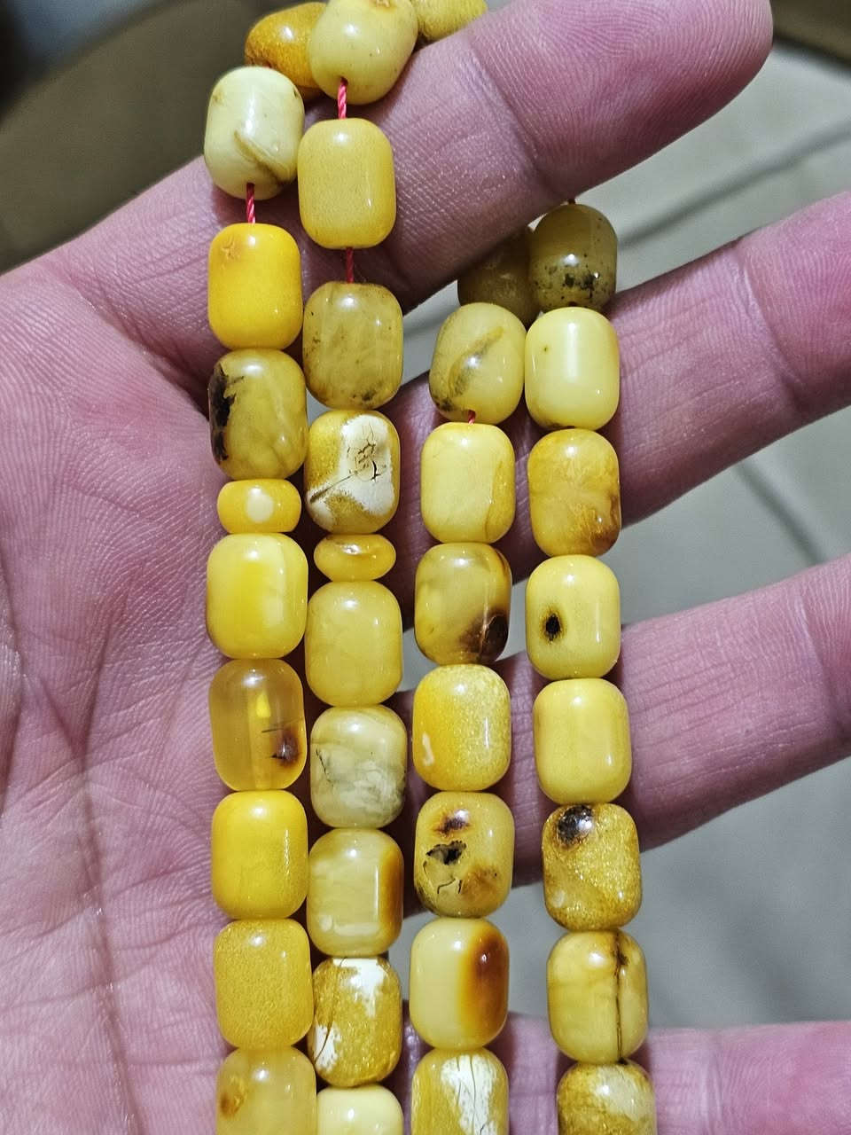 عودة مع عشاق المسابح الطويله 
مسبحة من كهرب بحر البلطيق الحر الطبيعي الشوائبي شرط وضمان مدى الحياة بأصالة الخامة لاكبس ولاضغط ولا مسال ولامعالج ولاكهرب صيني وبجراخه برميلي صندقي .
وزن ٣٨ غرام ٥٧ خرزه قياس ٩ ×١١.٥ ملم .


**إذا كنت صاحب هذا الإعلان وتريد حذفه لأي سبب، رجاءا أرسل رسالة إلى الدعم الفني**