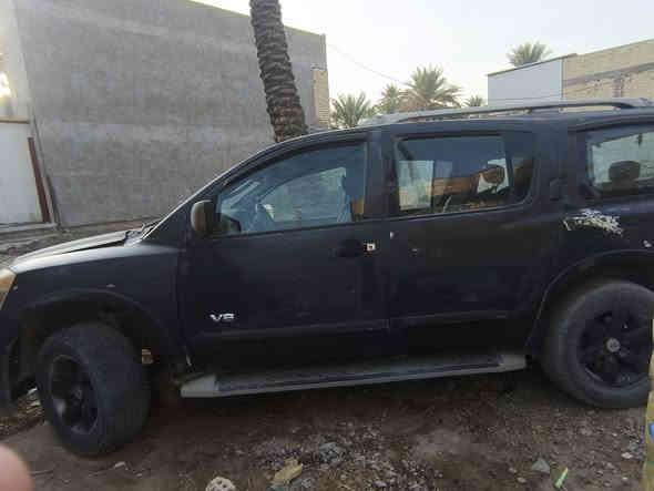 ارمادا ٢٠٠٩
♥️لونها اخضر غير محدد 
باسمي ثاني يوم تحول
سيارة ينراد الها ترتيب كدامك كلشي موضح 
سعرها ٦٥ وبيها مجال مكنها بغداد قرب جسر المثنى 
تجي شوفها ابيع مثل ممواضح بالفديو
رقم الهاتف ***********
