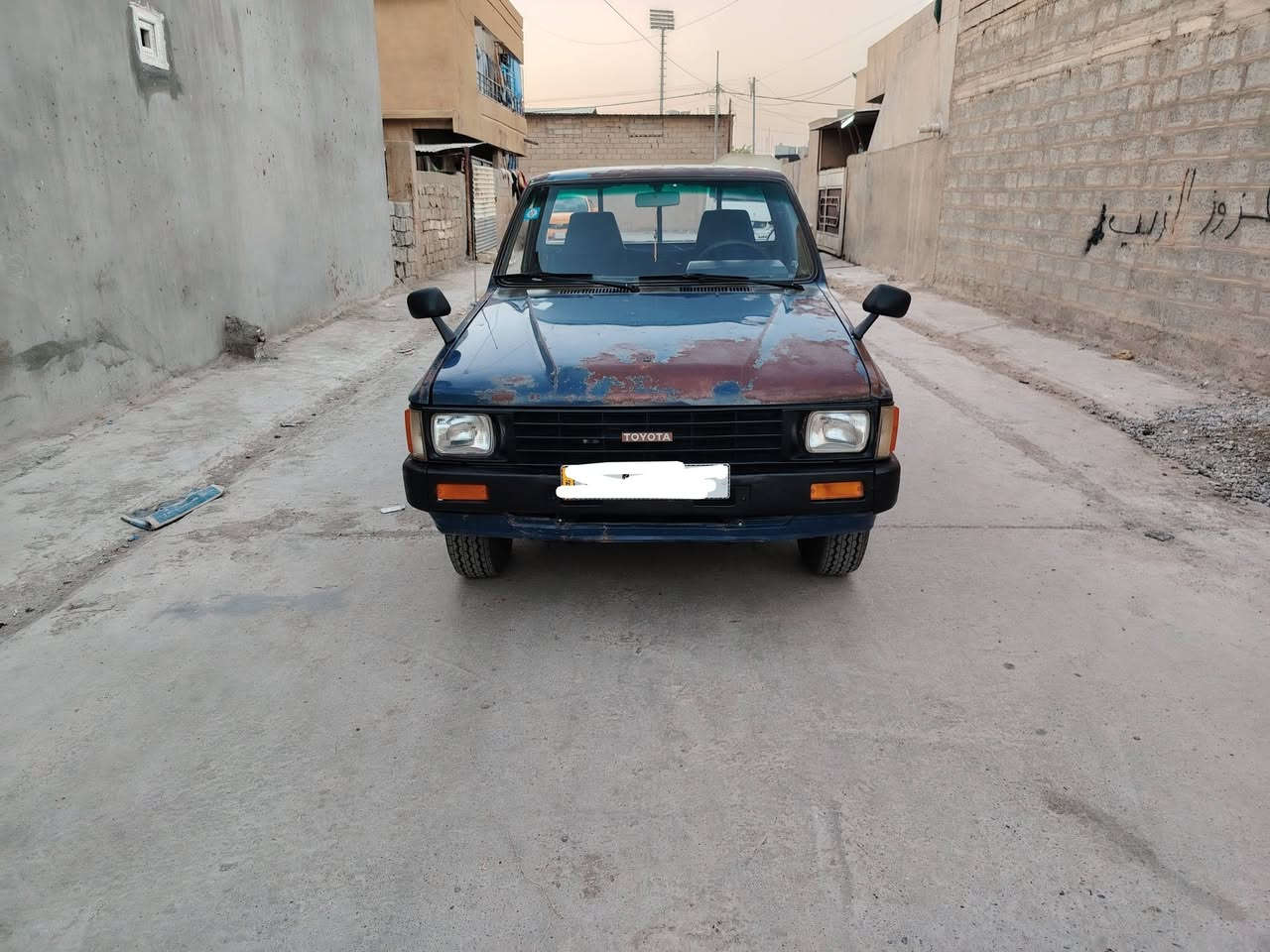 تيوتا موديل. ٨٥ رقم كركوك سنويه مشرو ع وطني شرط تحويل. بطاقة بنزين. محرك. كير. كهربائيات. صدر. تخم تاير شاصي. اكسل. تدفه. كوله شرط.. سياره بدون صبغ اوحادث. اوتبديل. للاستفسار أكثر ***********.مكان السياره كركوك *********** السعر ٥٠ $بي مجال قليل
