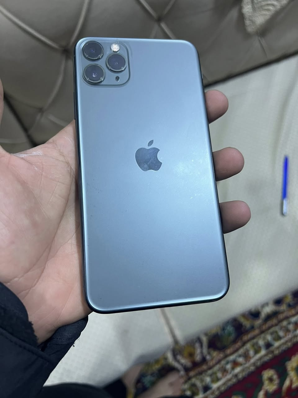 ايفون 11 برو ماكس مبدل شاشه فقط ذاكره 256 بطاريه 77 نموذج m  وبي سماعة الاتصال ناصيه متنسمع اله تفتح سبيكر مكاني بغداد التاجيات السعر النهائي 225 قفل نضافة الجهاز 100‎%‎ جداً نضيف ***********
