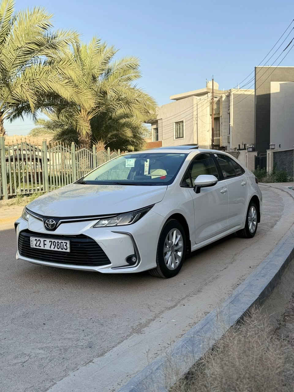 سلام عليكم البيع كورلا SASموديل ٢٠٢٢خليجي فول مواصفات فتحه بصمه حساس امامي اصلي حساس خلفي اصلي  داخل سياره ابيض رقم أربيل بسمي شخصين ماشيه ٧٦ سياره كفاله  عامه سياره كامله مكمله كل صيانته بل شركه مكان
مكان سياره بغداد الكرخ سعرهه ١٧٥
***********
