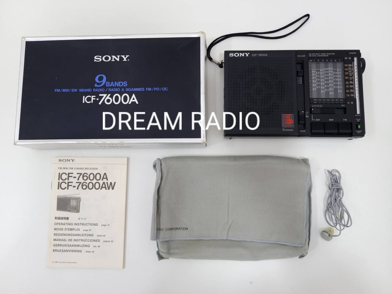 سوني ICF-7600A انتاج اليابان 1981
مع جميع ملحقاتها 9 موجات 
للاستفسار مراسلة الصفحه


**إذا كنت صاحب هذا الإعلان وتريد حذفه لأي سبب، رجاءا أرسل رسالة إلى الدعم الفني**